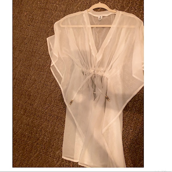 3 for $15 ❤️ NWOT 2 White Swimsuit Cover Ups - Picture 4 of 11